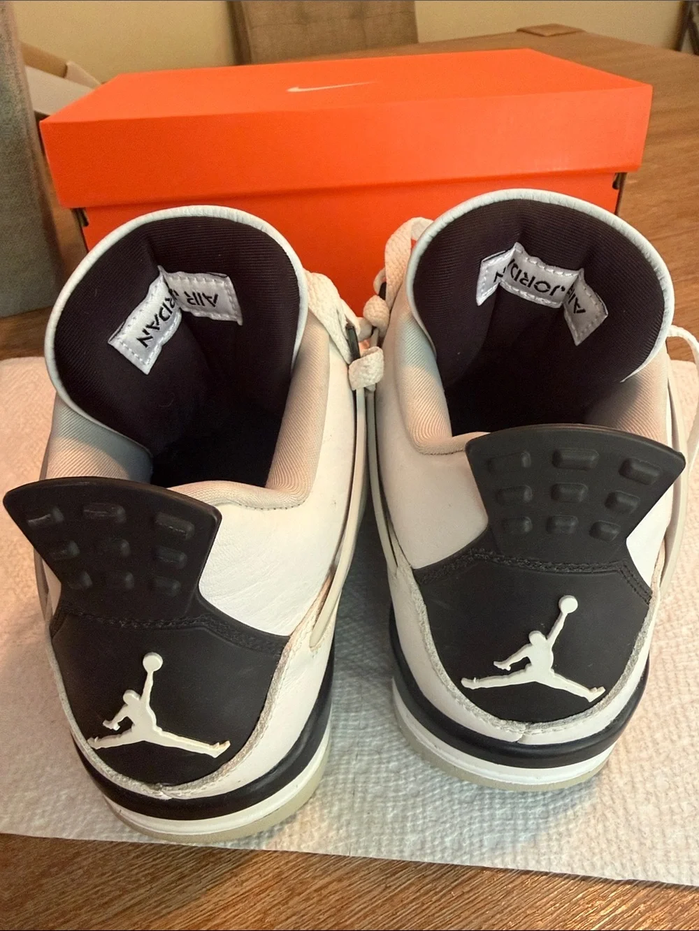 Jordan White and Black Men's Retro Sneakers